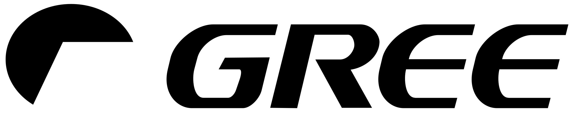 gree logo black and white