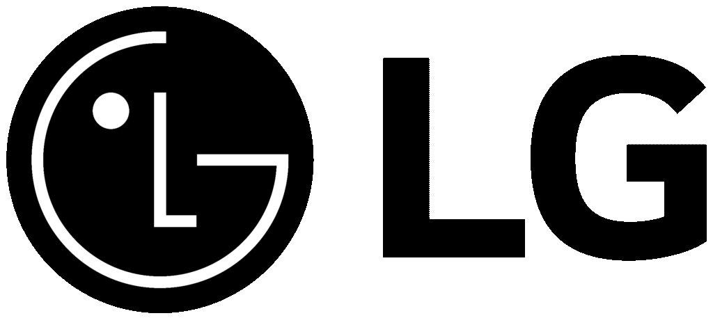 lg logo black and white